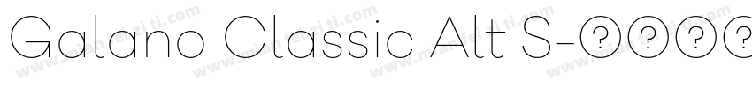 Galano Classic Alt S字体转换